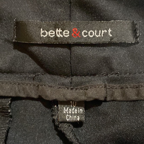 Bette & Court Golf Capris Sz 10 Black - Picture 6 of 7